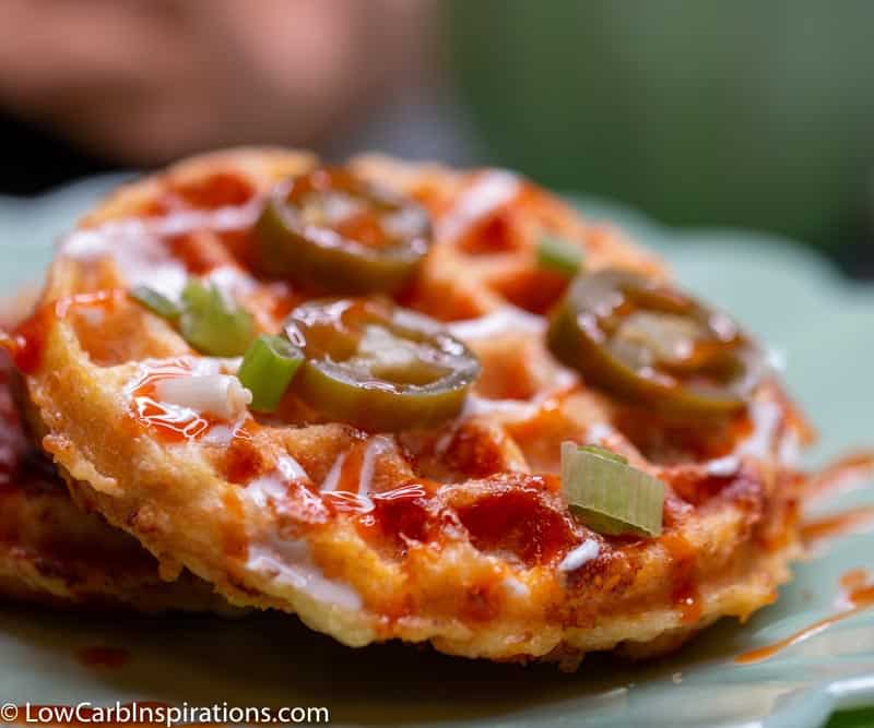 Jalapeño Cheddar Chaffles - It Starts With Good Food