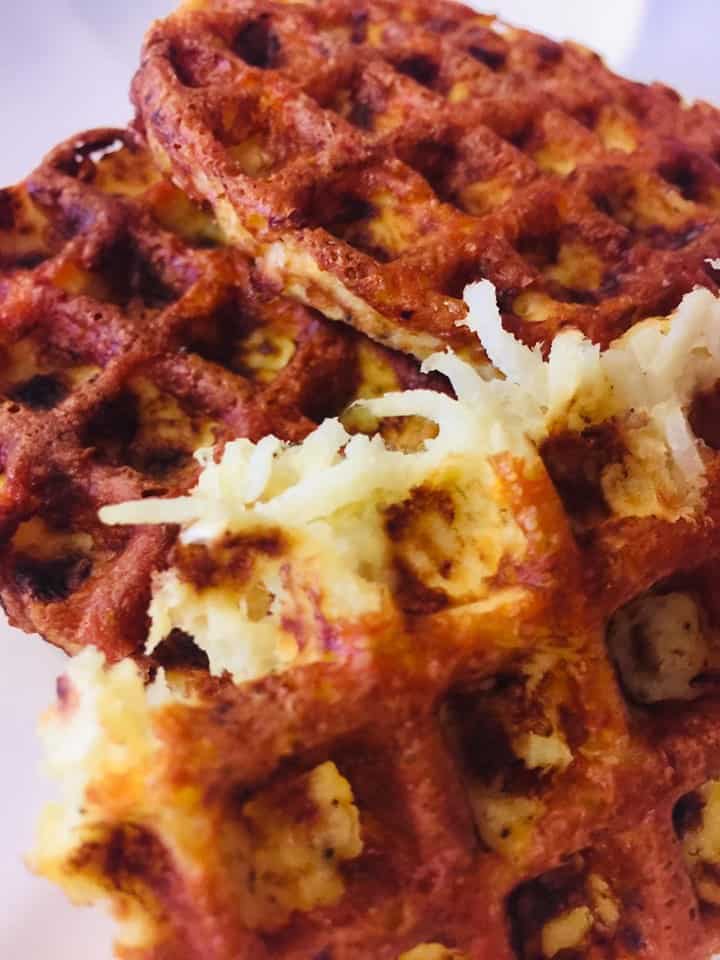 Jicama Hash Brown Chaffles Recipe