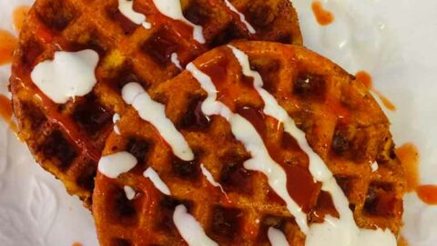 Keto Buffalo Chicken Chaffles - Adventures of a Nurse