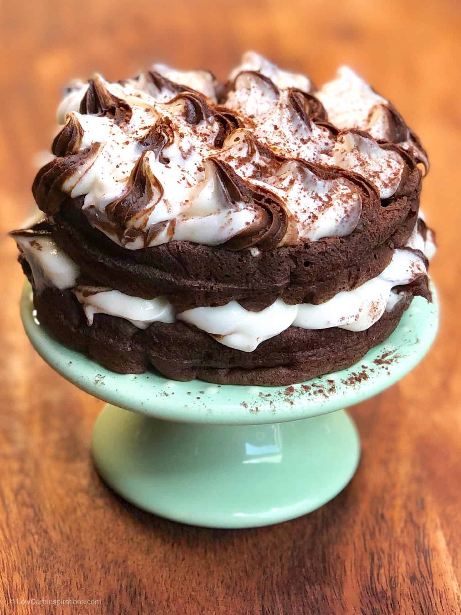 Keto Chocolate Cake Chaffle Recipe