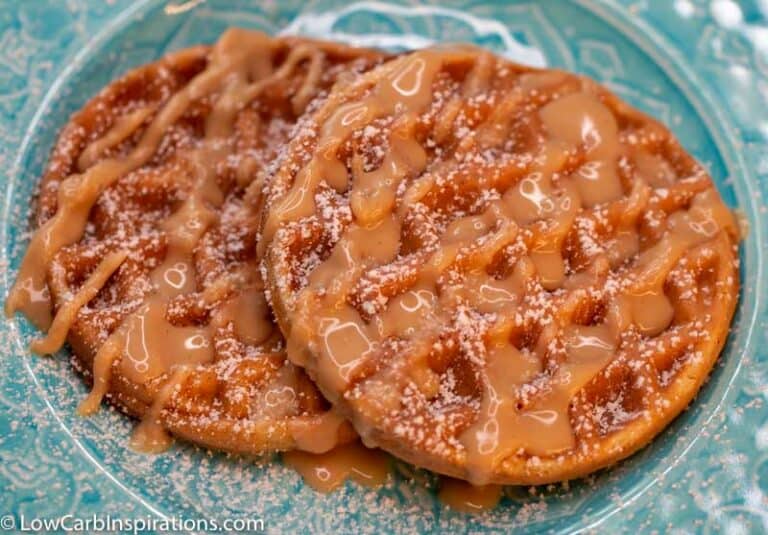 Keto Peanut Butter Chaffle with Glaze Recipe