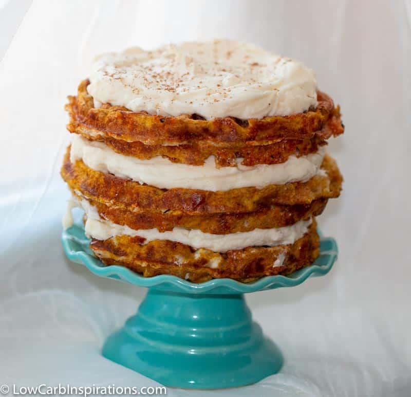 Keto Pumpkin Cake Chaffle Recipe