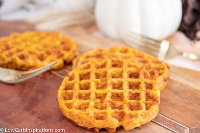 Pumpkin Chaffle Recipe With Glaze Low Carb Inspirations