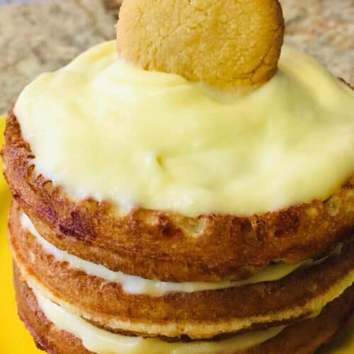 Banana Pudding Chaffle Cake recipe