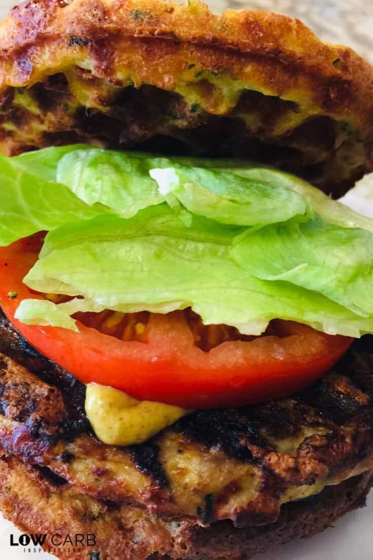 This Easy Turkey Burger with Halloumi Cheese Chaffle Recipe is totally keto-friendly and absolutely delicious!  So good and very moist!  Even your non-keto friends can enjoy this one!  In fact, they don't even have to know it's keto!