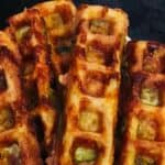 Pickle loves unite...these Fried Pickle Chaffle Sticks are going to be your new favorite snack! I love pickles and these are SO GOOD!