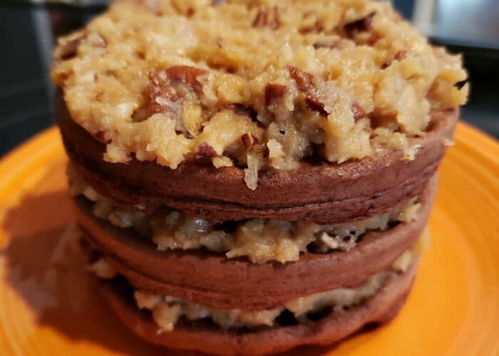Have you been missing German Chocolate cake? Well...we have you covered! Now you can enjoy this German Chocolate Chaffle Cake any time of year!