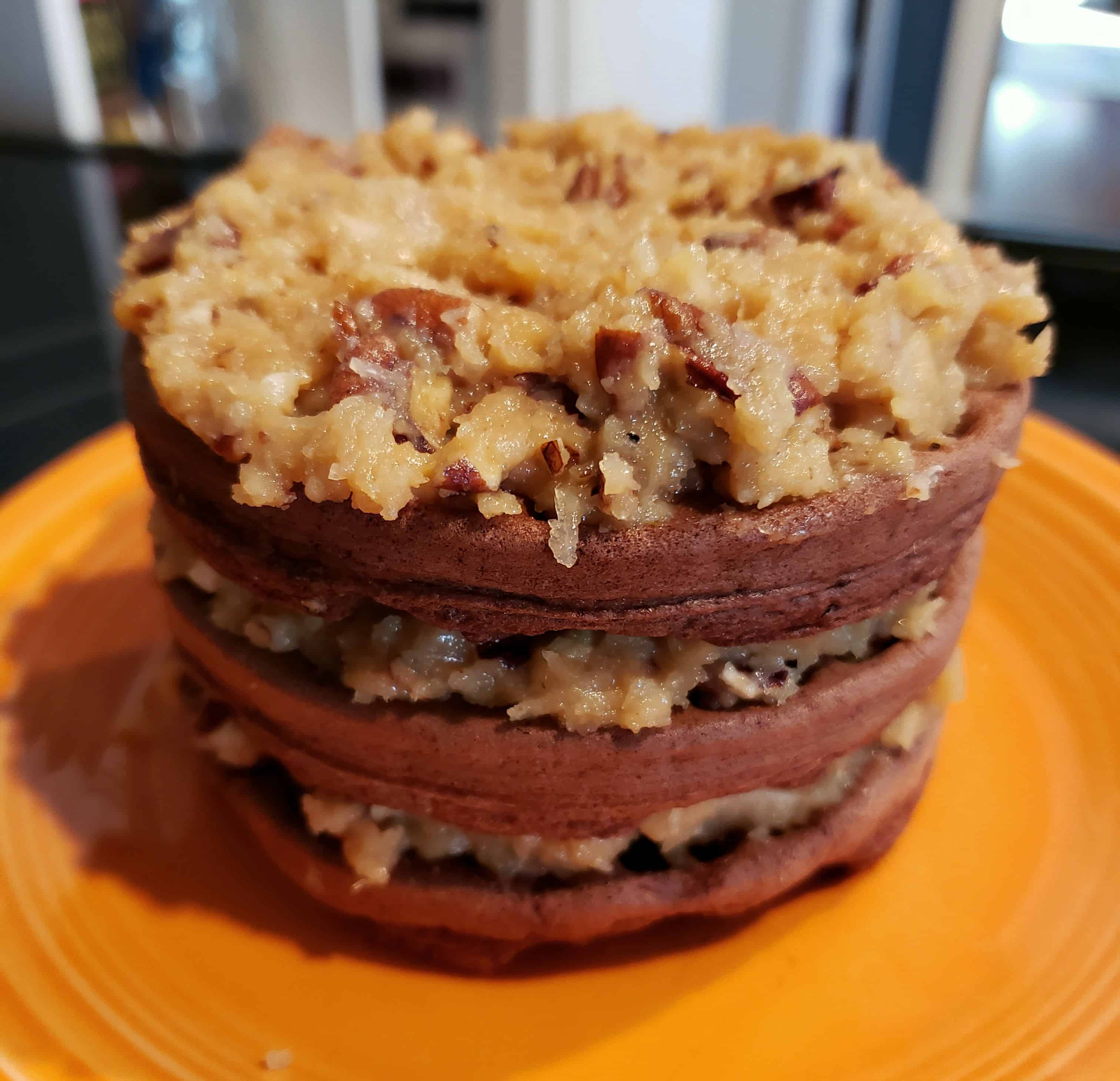 Have you been missing German Chocolate cake? Well...we have you covered! Now you can enjoy this German Chocolate Chaffle Cake any time of year!