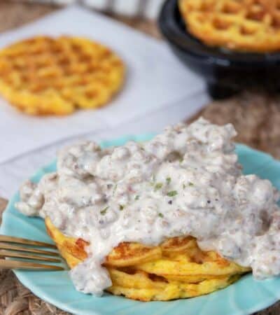 Biscuits And Gravy Chaffle Recipe