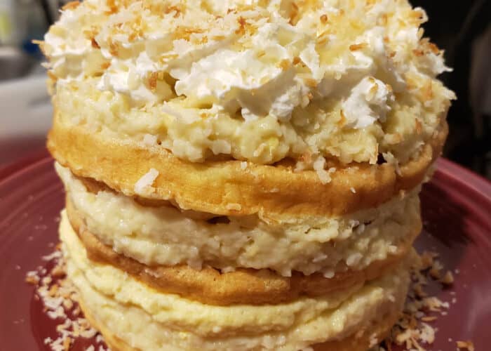 Coconut Cream Cake Chaffle Recipe