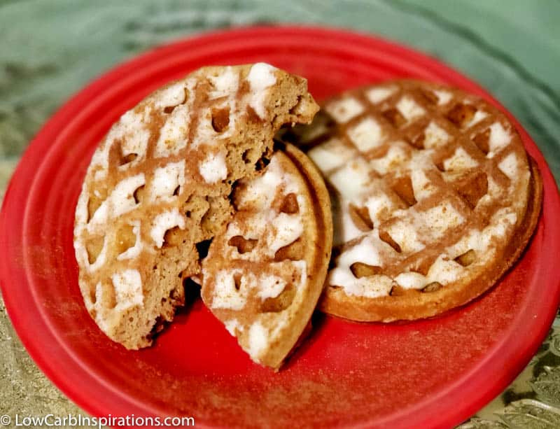 Easy Maple Iced Soft Gingerbread Cookies Chaffle Recipe