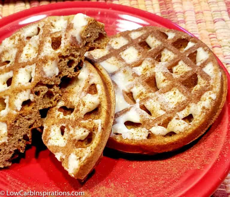 Everyone loves Soft Gingerbread Cookies and this Easy Maple Iced Soft Gingerbread Cookies Chaffle is going to be your new favorite fall dessert! The soft, quick, easy and chewy gingersnap flavors will not disappoint.