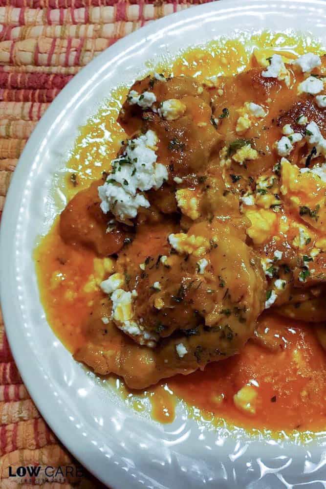 This Skillet Chicken Thighs with Roasted Red Pepper Sauce and Feta Cheese Recipe is the perfect savory meal for a cold evening at home. One skillet dinner idea, ready in 30 minutes or less and juicy chicken thighs...what more could you ask for?