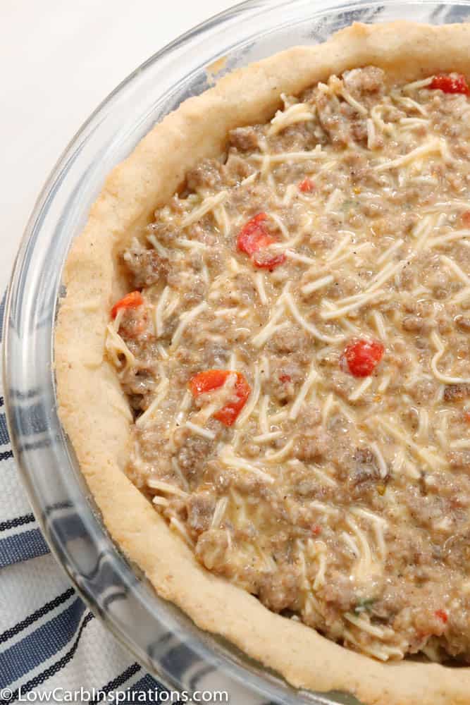 Keto Sausage Quiche Recipe