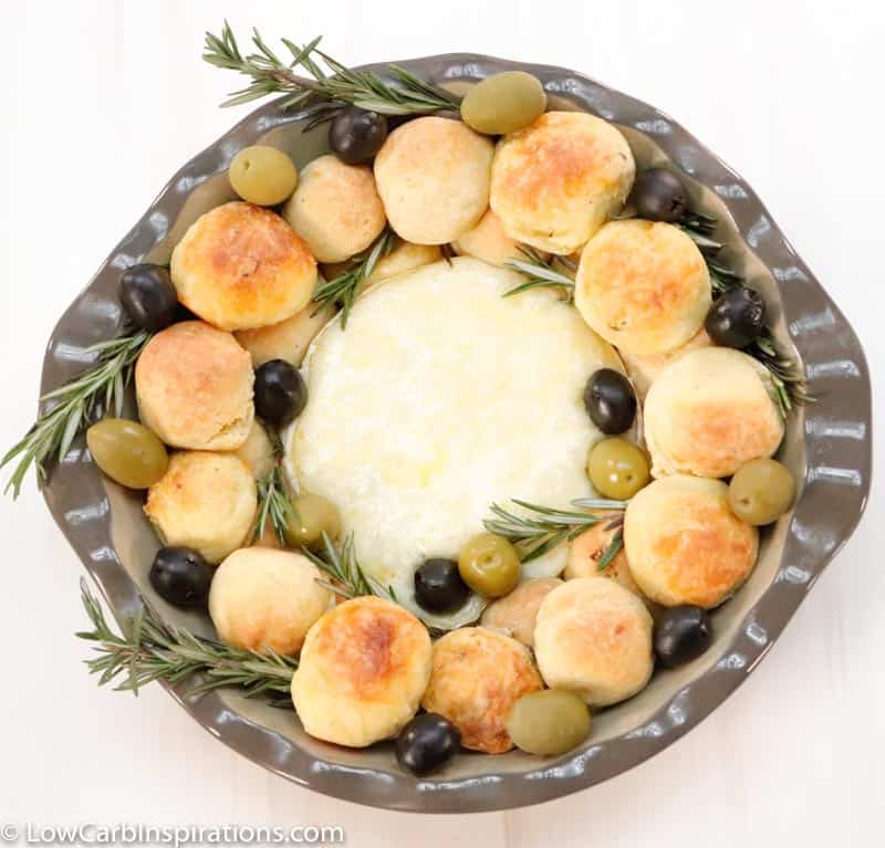 Keto Holiday Baked Brie Appetizer