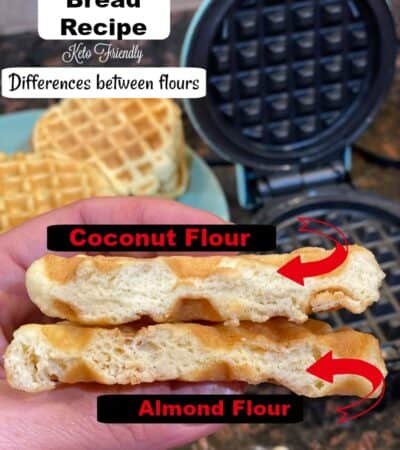 Keto Wonder Bread Chaffle Recipe difference between flours