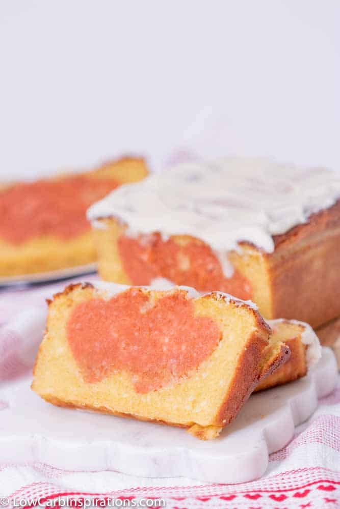 Surprise Heart Strawberry Lemon Pound Cake Recipe