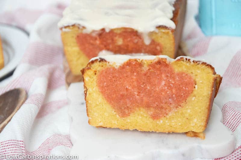 Surprise Heart Strawberry Lemon Pound Cake Recipe