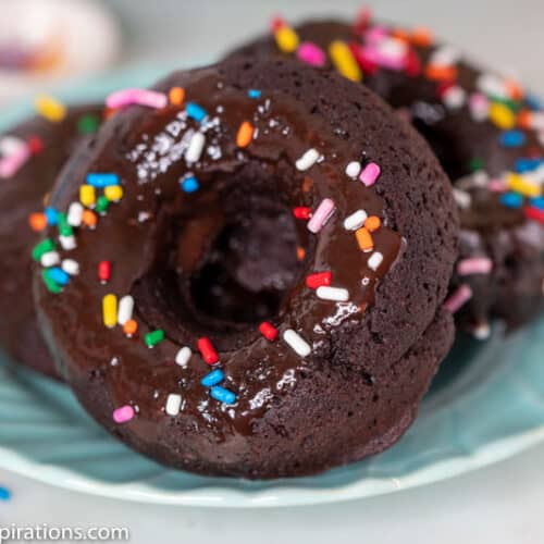Keto Chocolate Donuts Recipe with Sprinkles