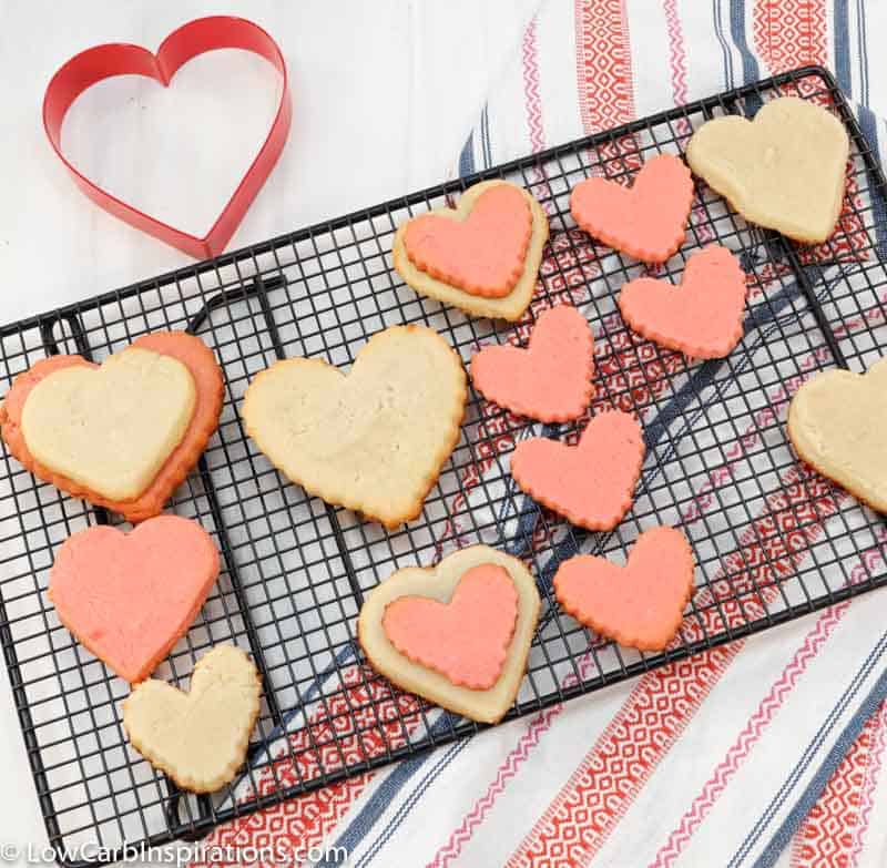 Keto Heart Shaped Cookies