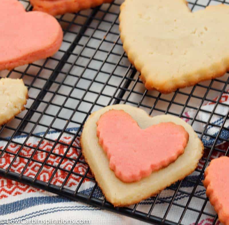 Keto Heart Shaped Cookies