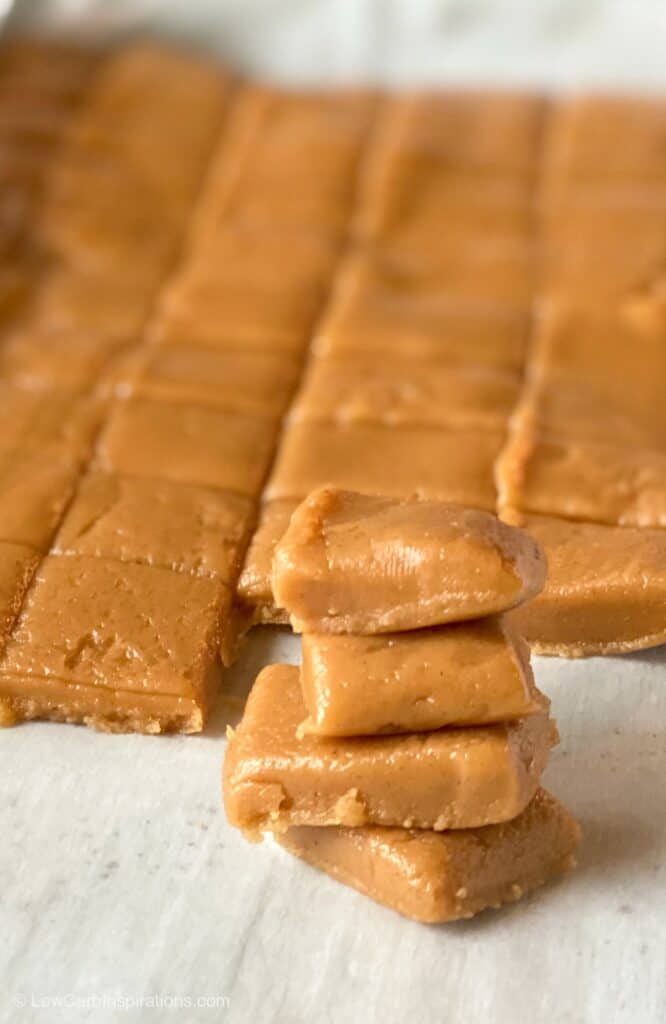 Keto Peanut Butter Fudge Recipe (only 2 ingredients needed!) Low Carb