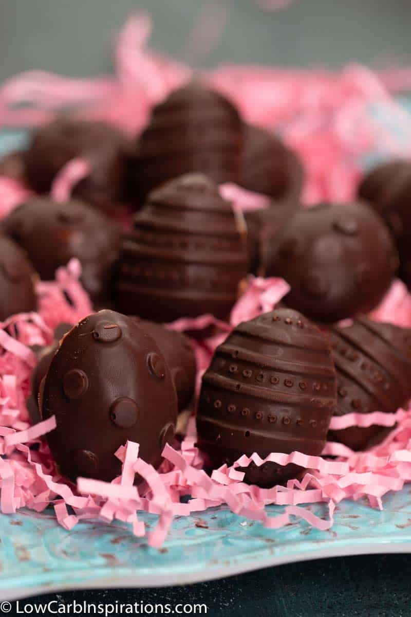 Sugar free Chocolate Easter Eggs that are Keto Friendly