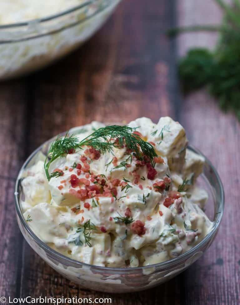 Keto Potato Salad Recipe (using a potato substitute)