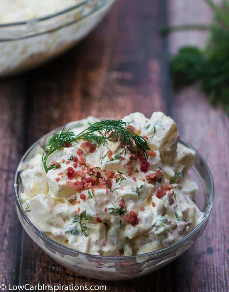 Keto Potato Salad Recipe (made with the BEST potato substitute!)