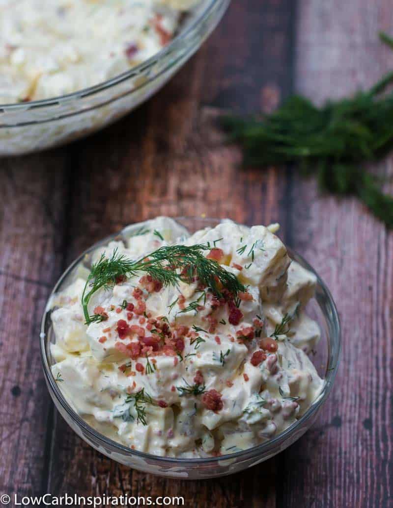 Keto Potato Salad Recipe (using a potato substitute)