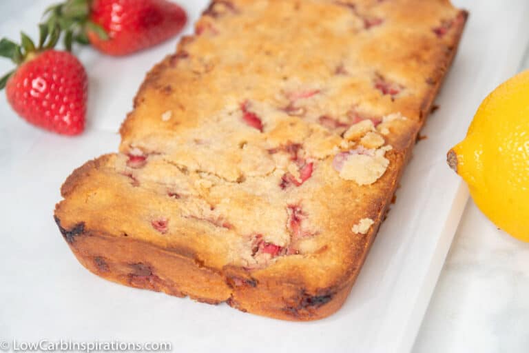 Homemade Keto Strawberry Lemon Blondies Low Carb Inspirations