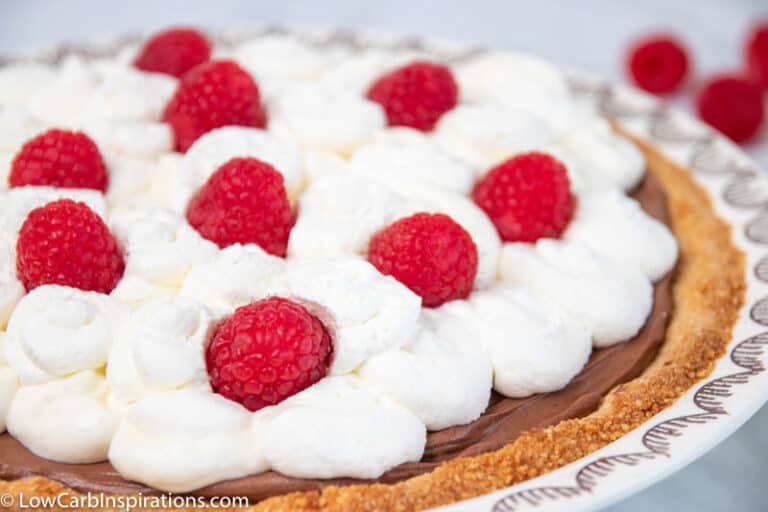 Homemade Keto Chocolate Silk Pie Recipe - Low Carb Inspirations