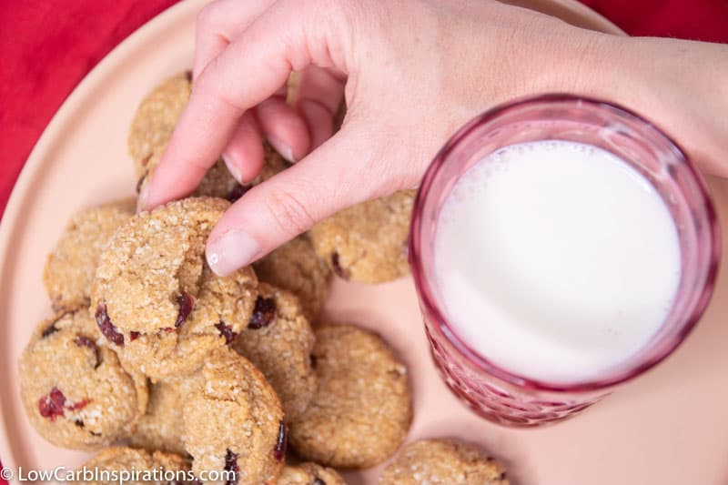 Keto Chewy Cranberry Cookies Recipe