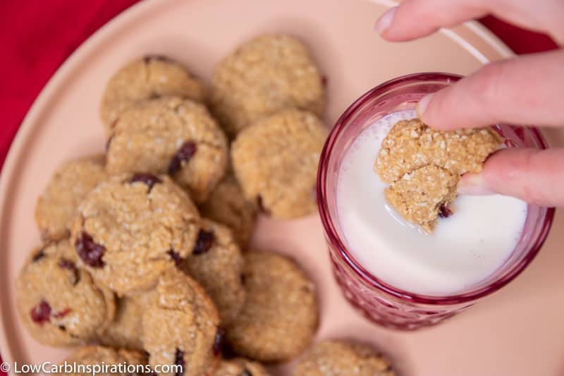 Keto Chewy Cranberry Cookies Recipe