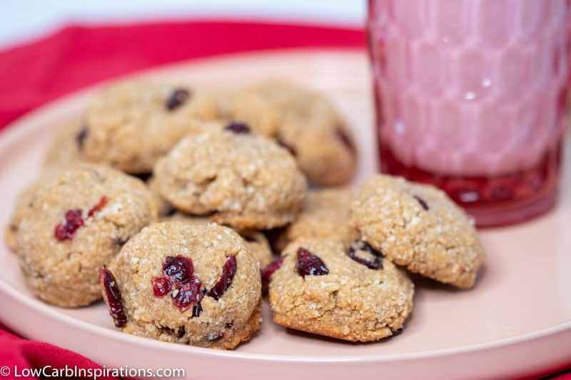 Keto Chewy Cranberry Cookies Recipe