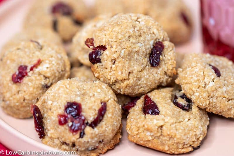 Keto Chewy Cranberry Cookies Recipe