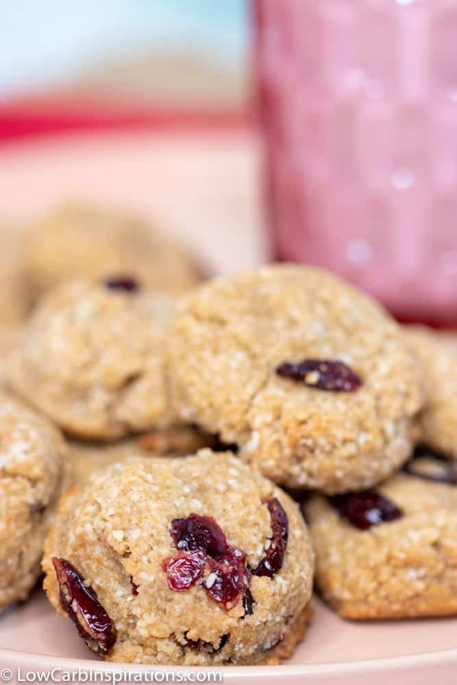 Keto Chewy Cranberry Cookies Recipe