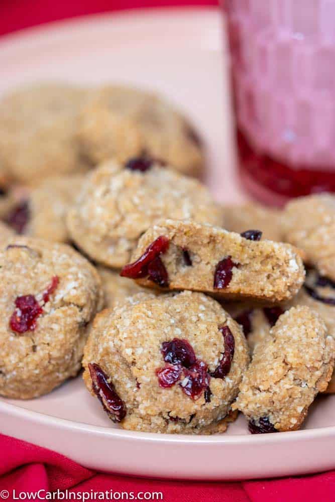 Keto Chewy Cranberry Cookies Recipe