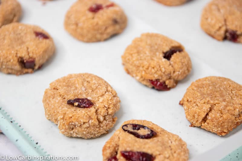 Keto Chewy Cranberry Cookies Recipe