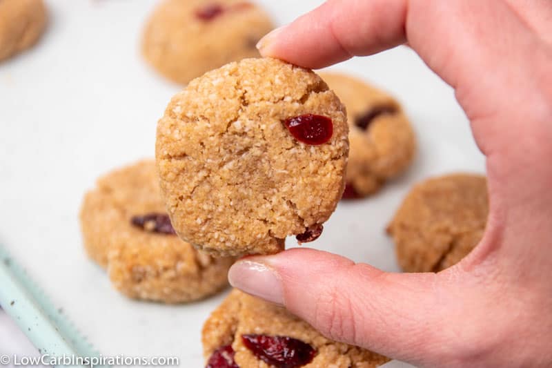 Keto Chewy Cranberry Cookies Recipe