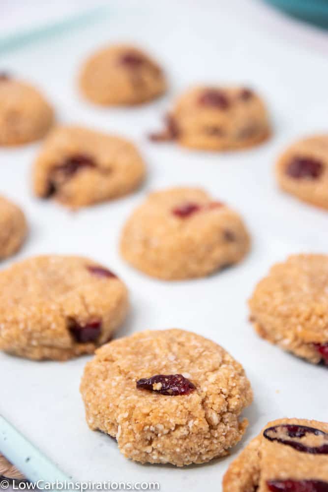 Keto Chewy Cranberry Cookies Recipe