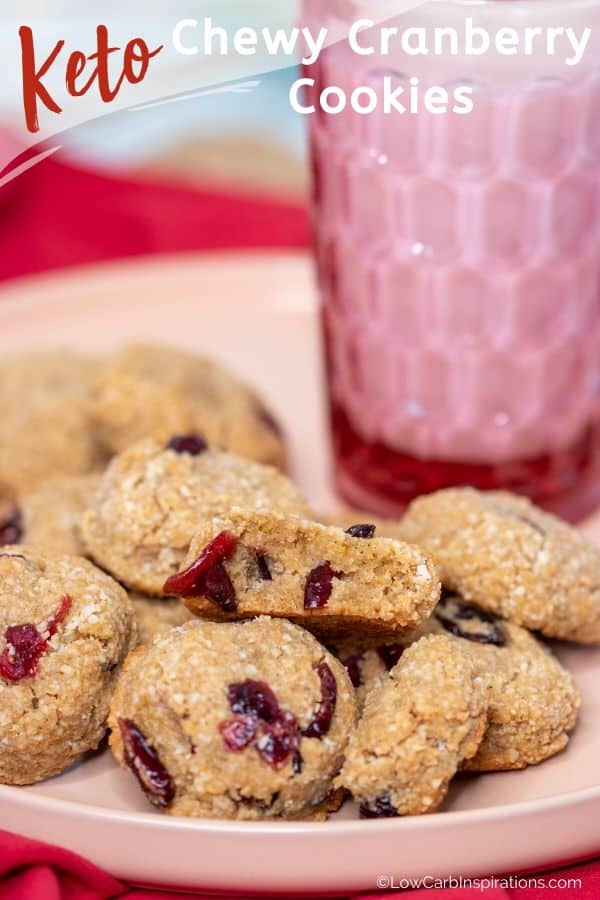 Keto Chewy Cranberry Cookies Recipe