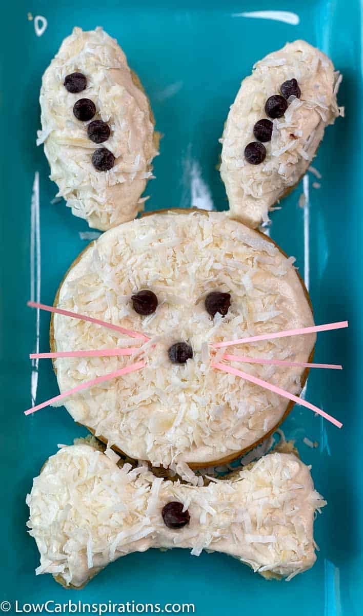 How to Make a Keto Easter Bunny Cake - Low Carb Inspirations
