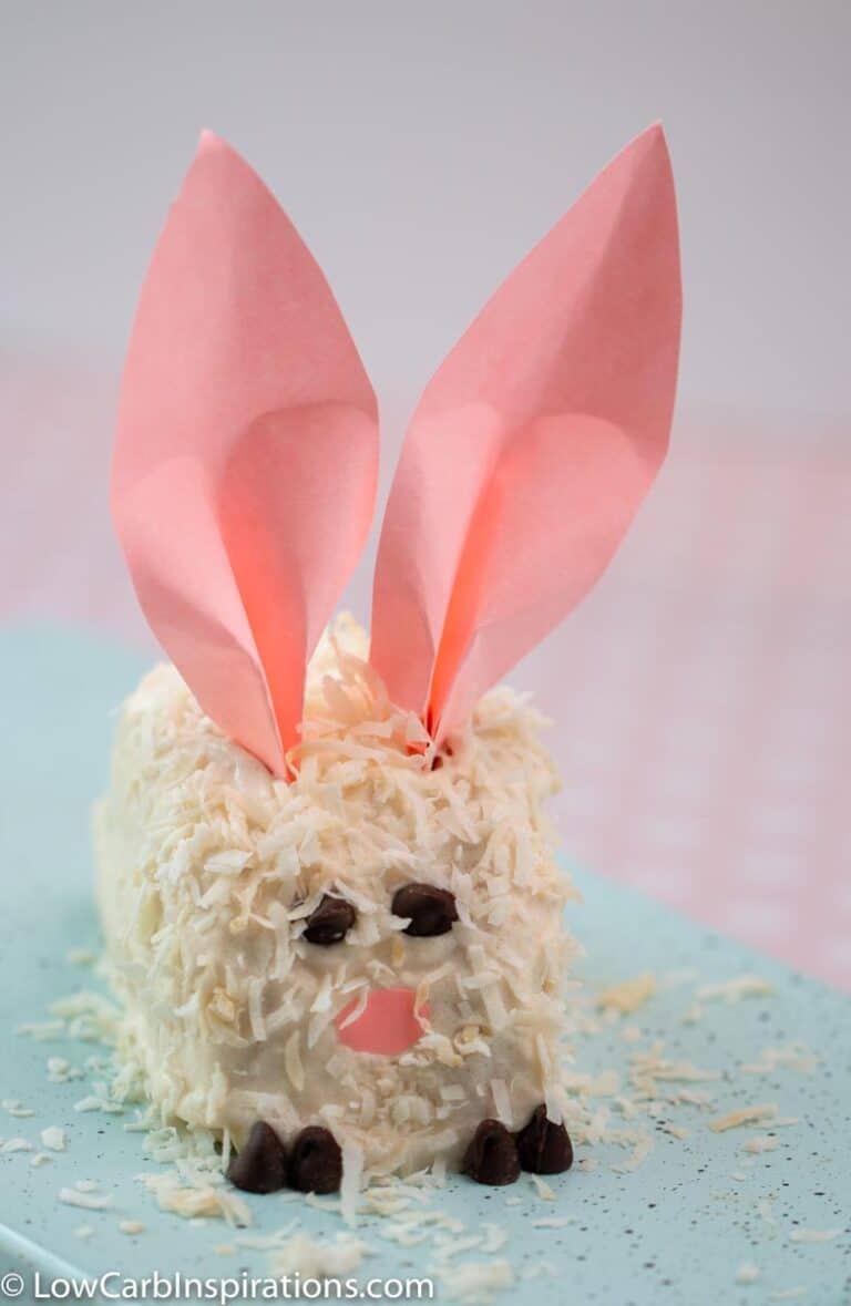 How to Make a Keto Easter Bunny Cake Low Carb Inspirations