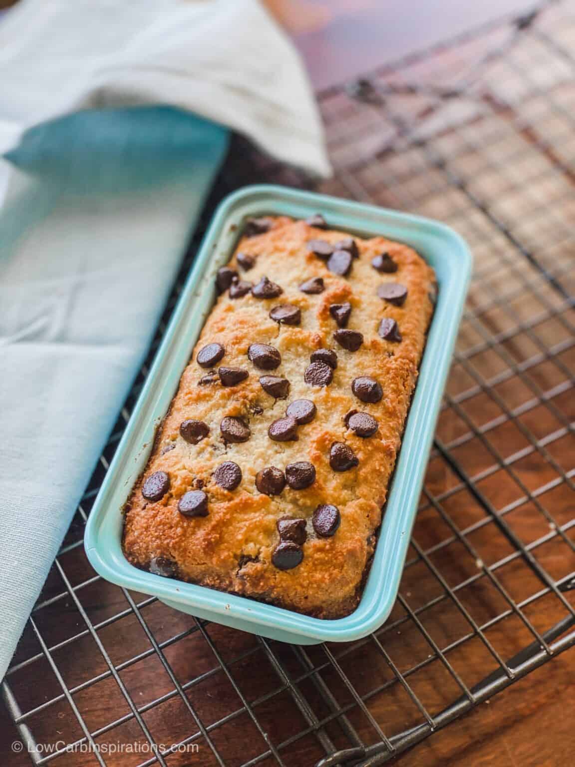 Keto Chocolate Chip Banana Bread Recipe Low Carb Inspirations