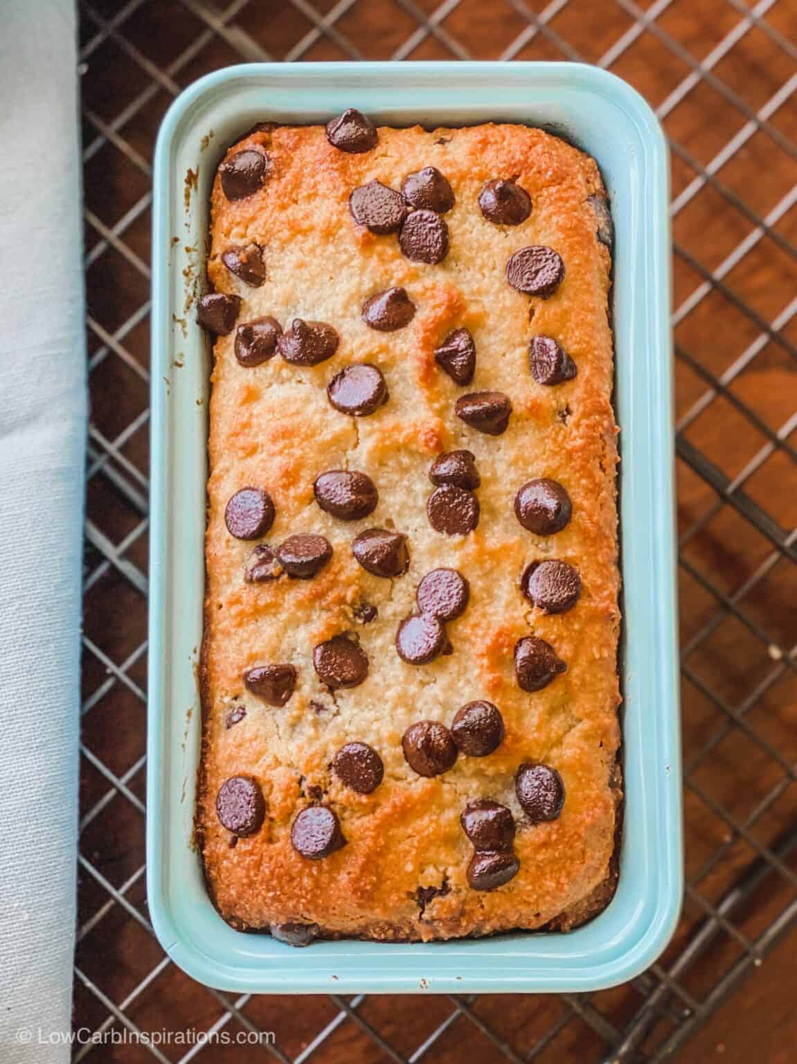 Keto Chocolate Chip Banana Bread Recipe Low Carb Inspirations