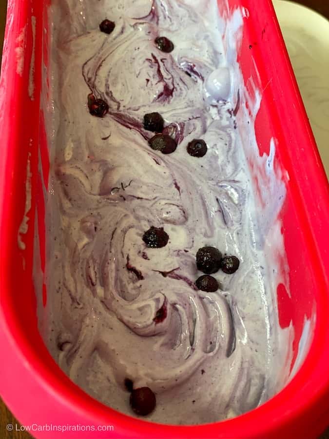 Best Keto Blueberry Ice Cream Recipe that's sugar free!
