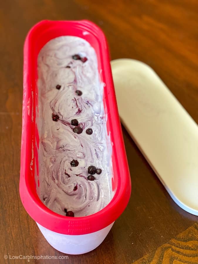 Best Keto Blueberry Ice Cream Recipe that's sugar free!