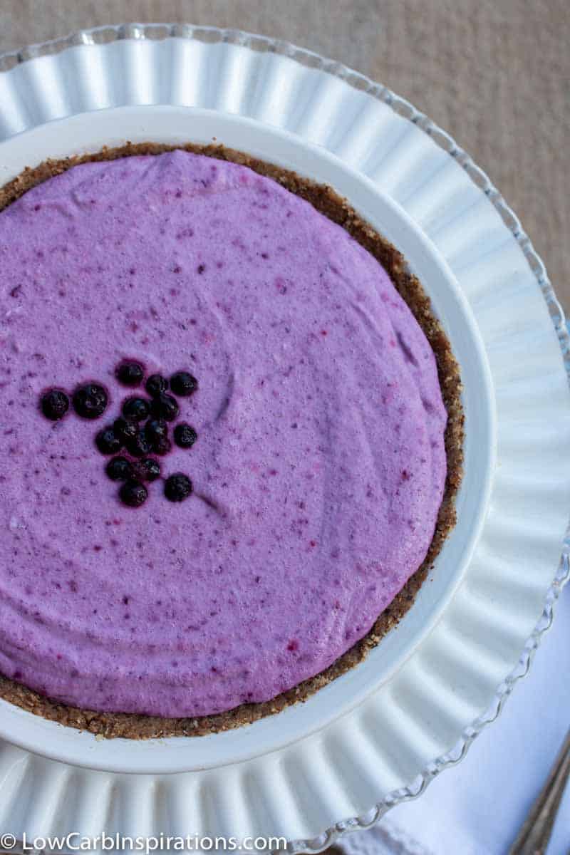Keto Blueberry Pie Recipe (sugar free pie)