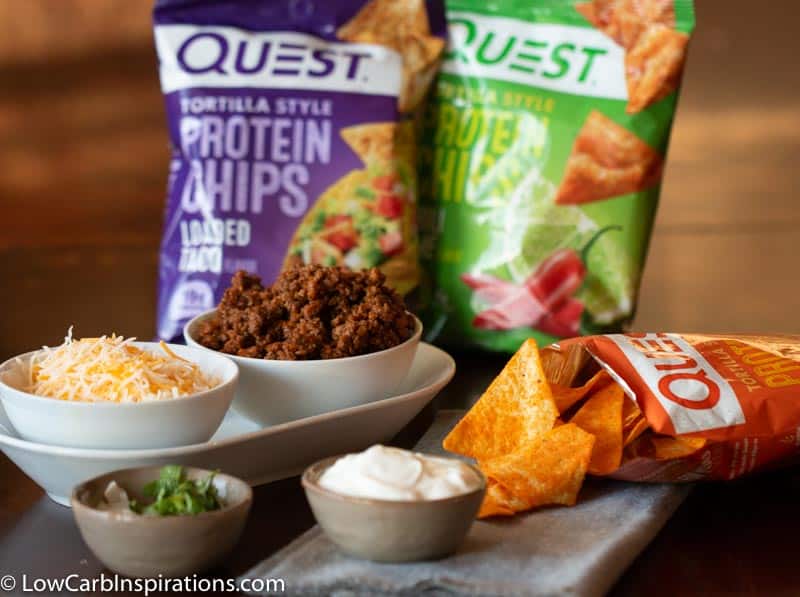 Keto Taco in a Bag with Quest Chips!